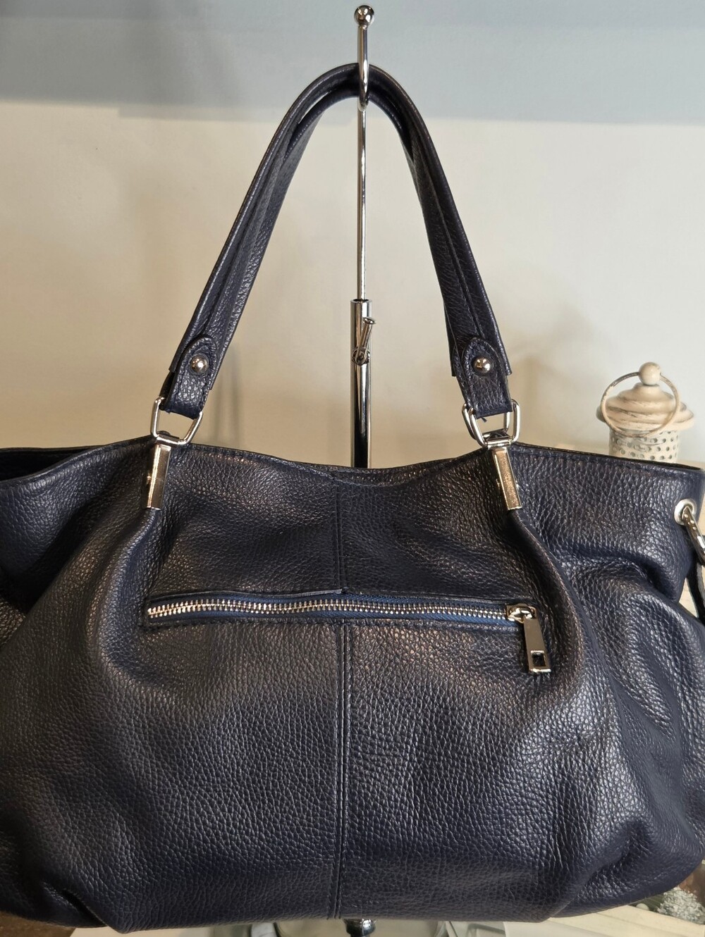 Sofia Cordoni Navy Italian Leather Bag - Picture 2 of 16